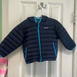 Patagonia kids Navy Puffer Reversible Jacket